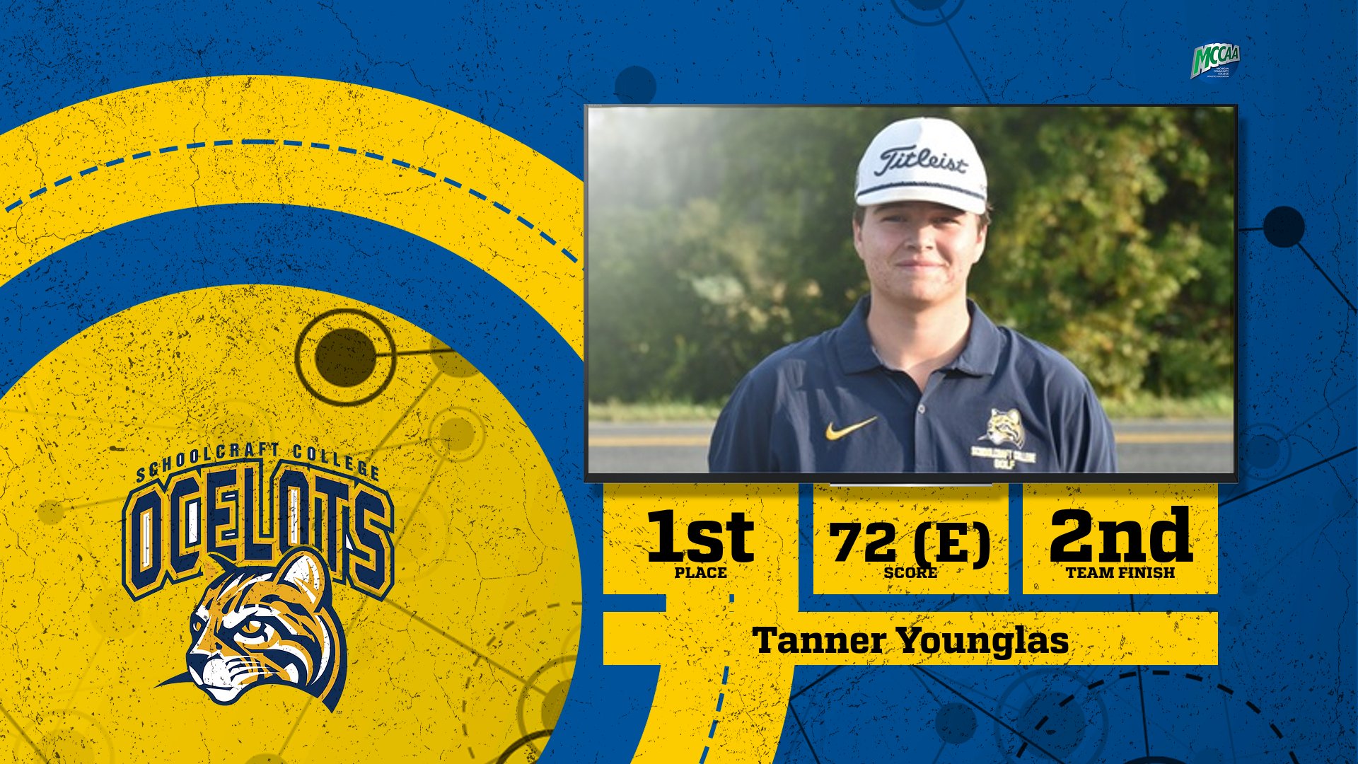 Schoolcraft's Younglas Tabbed MCCAA Eastern Conference Golfer of the Week5