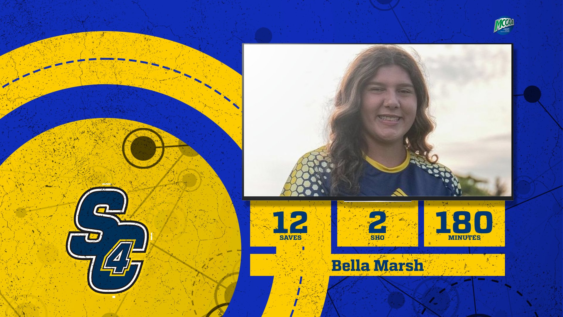 SC4's Bella Marsh Earns Women's Soccer Goalkeeper of the Week