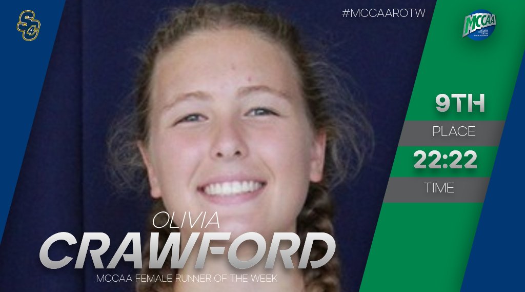 Olivia Crawford, MCCAA Women's Cross Country Runner of the Week, St. Clair County Community College