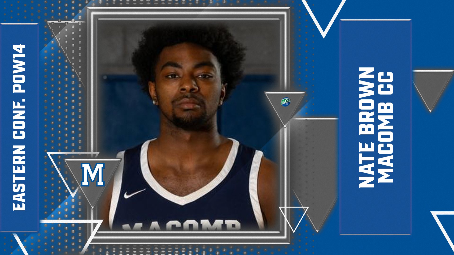 Macomb's Brown Named MCCAA Eastern Conference Men's Basketball Player of the Week14