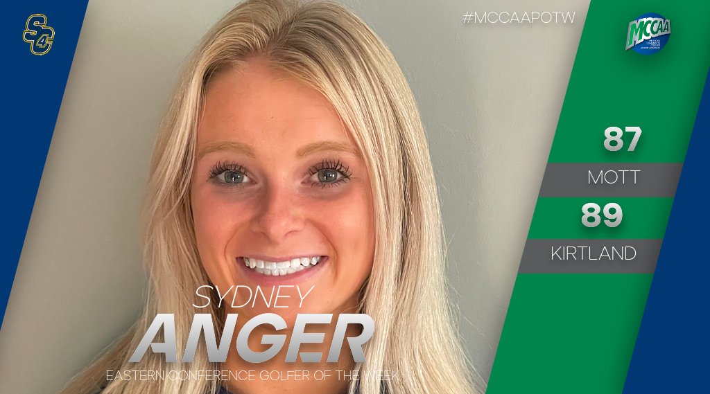 Sydney Anger, MCCAA Eastern Conference Golfer of the Week, St. Clair County CC