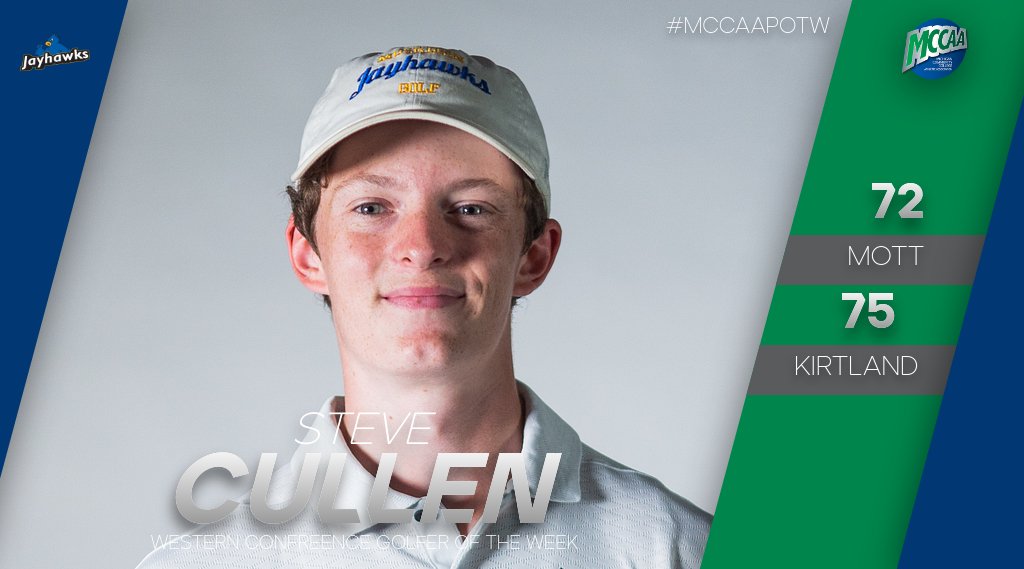 Steve Cullen, MCCAA Western Conference Golfer of the Week, Muskegon CC