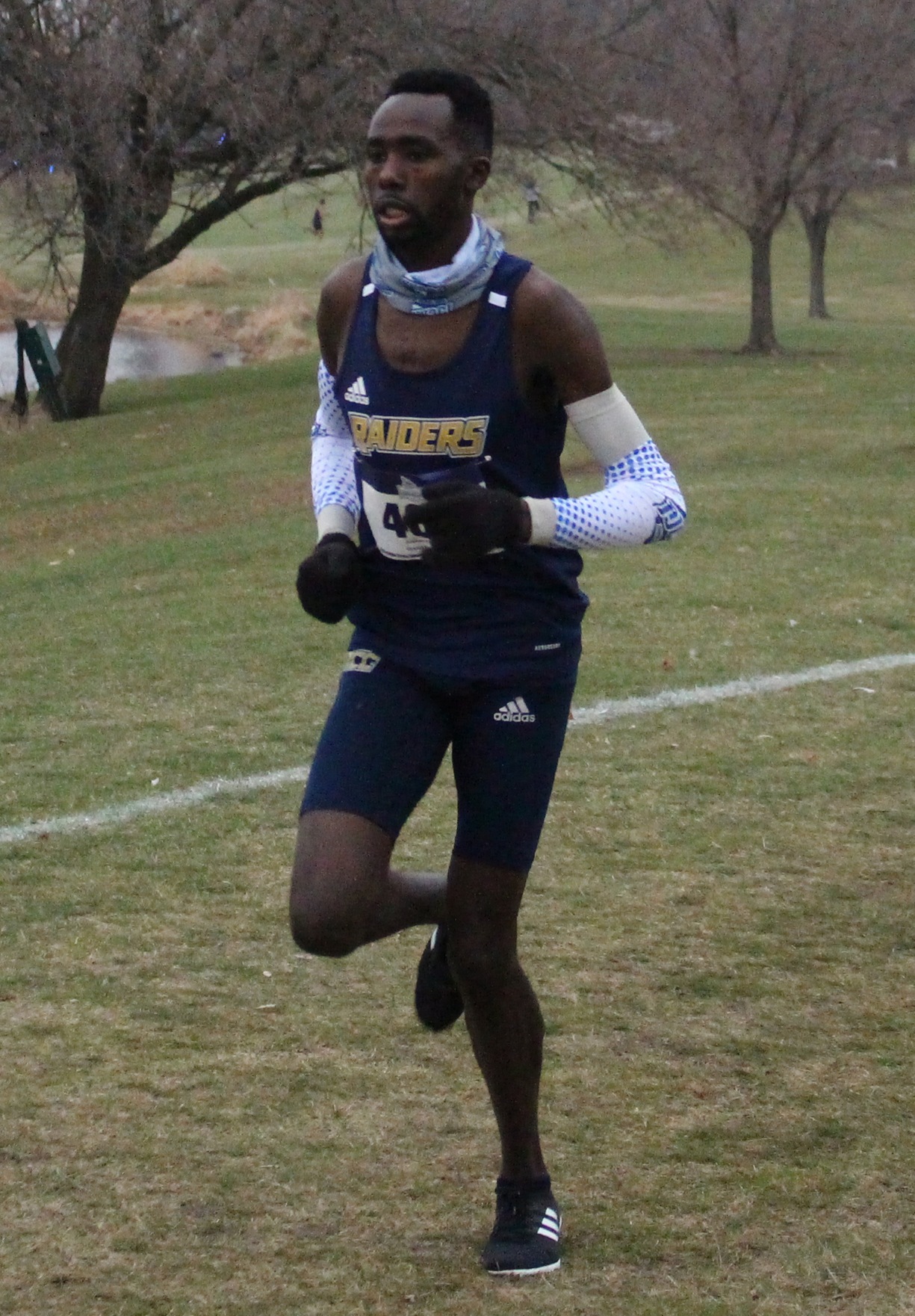 Grand Rapids Joshua Kipkoech cruises to a fifth place finish at the NJCAA Division II National Championship in Fort Dodge, IA.