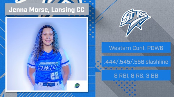 LCC's Morse Tapped MCCAA Western Conference Softball Player of the Week6 spotlight photo