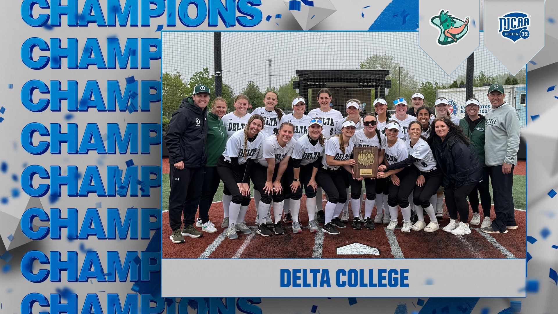 Delta Sweeps Terra State, Collects Region XII Division III Softball Crown