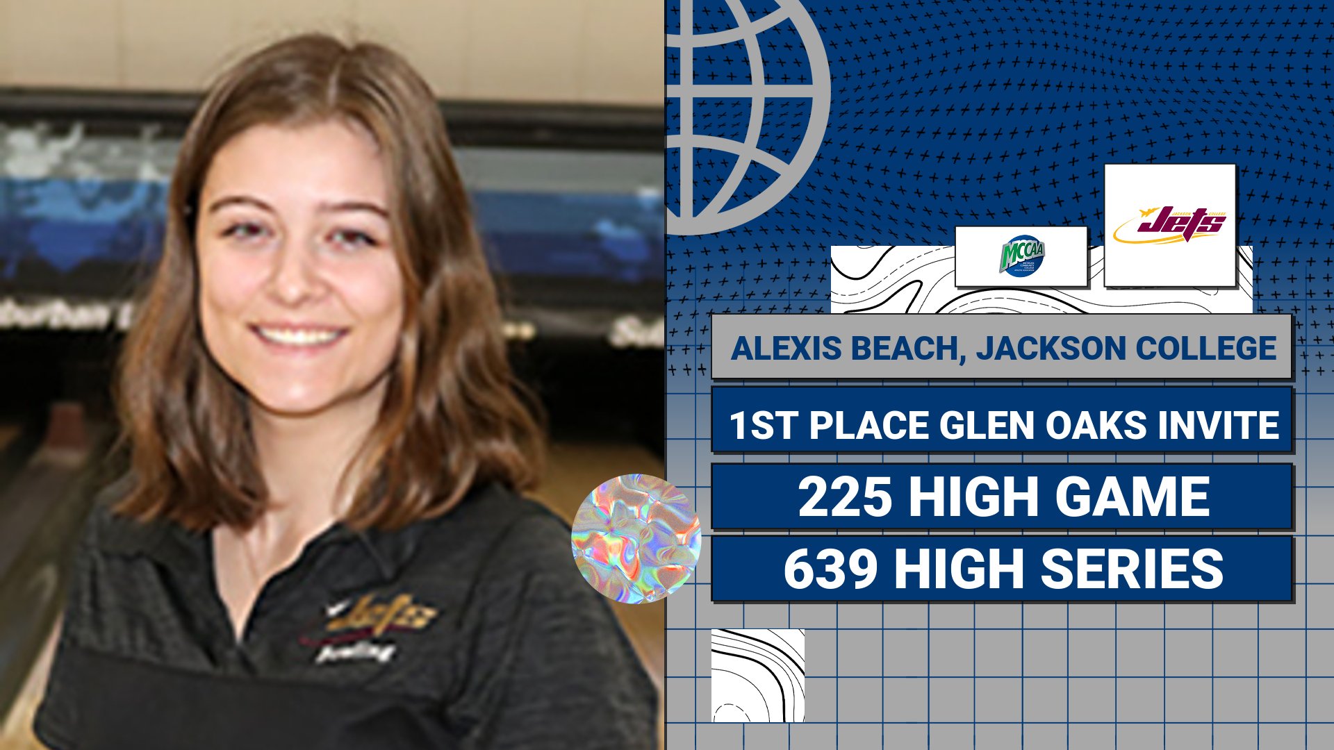 Alexis Beach, MCCAA Western Conference Women's Bowler of the Week, Jackson College