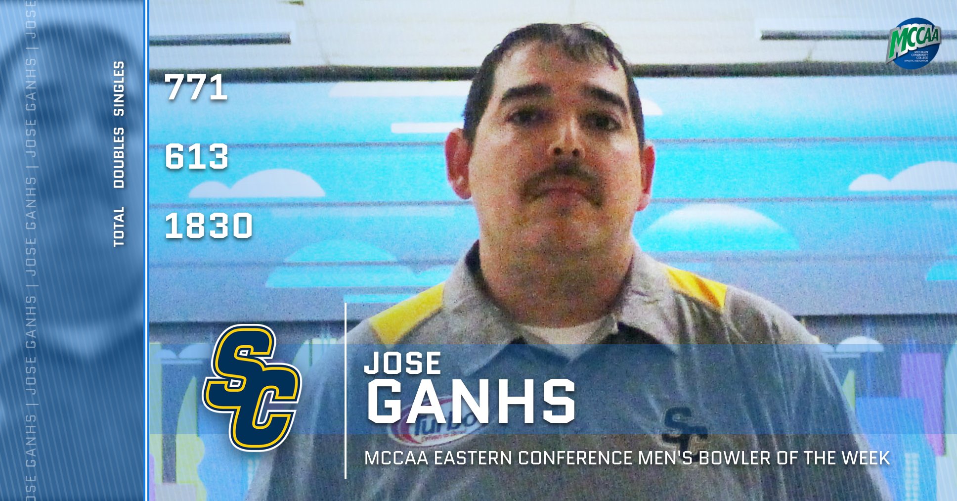 Jose Ganhs, MCCAA Eastern Conference Men's Bowler of the Week, St. Clair County CC