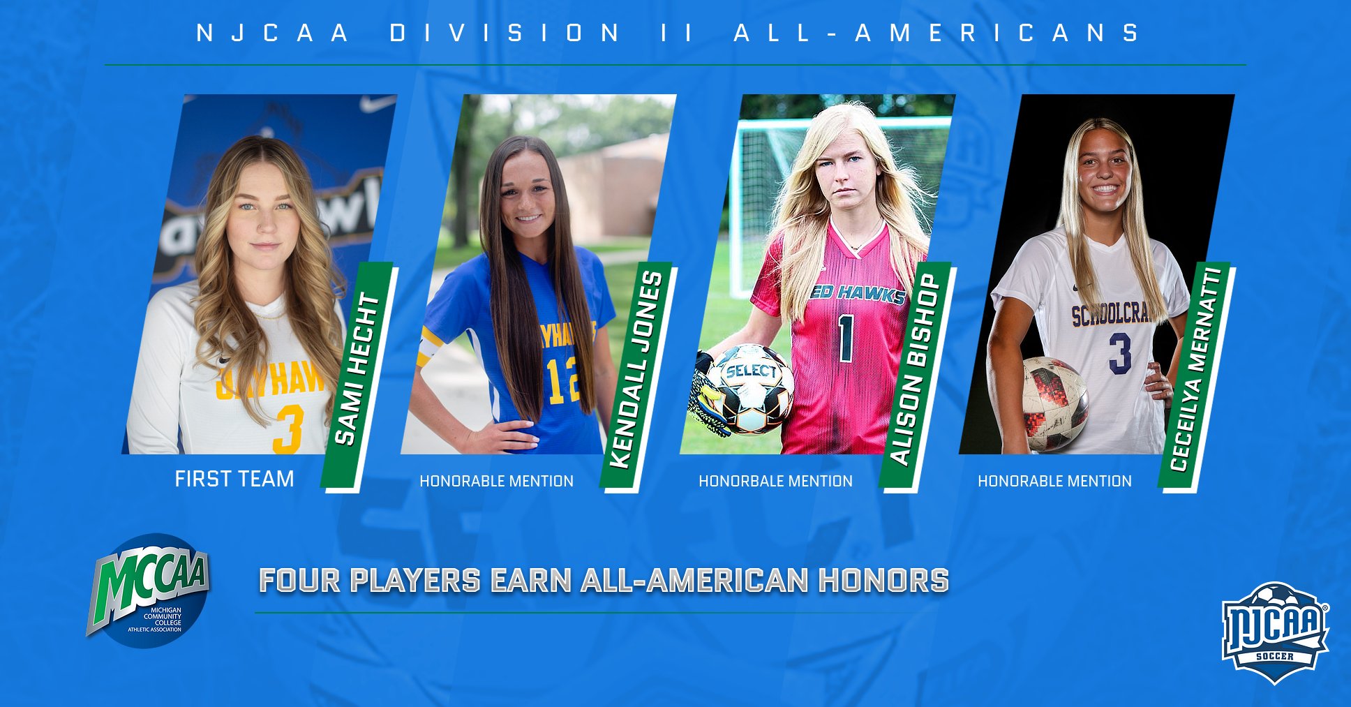 NJCAA Division II women's soccer All-Americans.