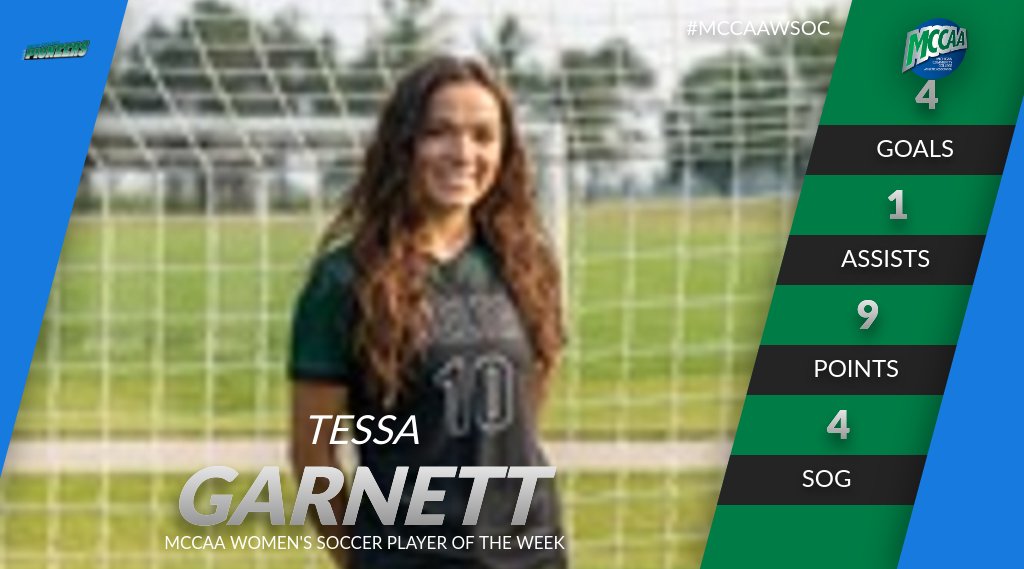 Tessa Garnett, MCCAA Women's Soccer Player of the Week, Delta College, Week 3