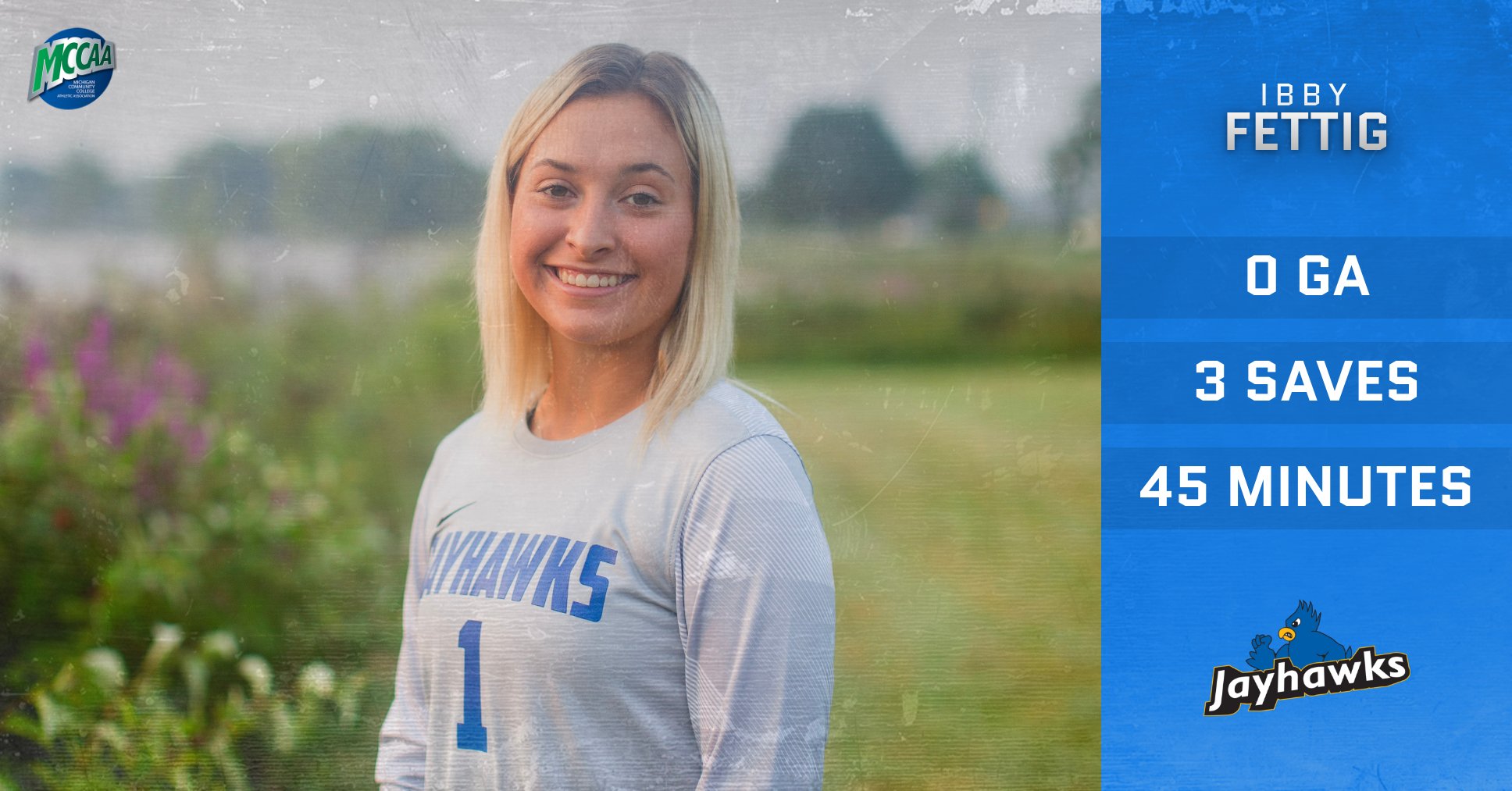 Ibby Fettig, MCCAA Women's Soccer Player of the Week, Muskegon CC