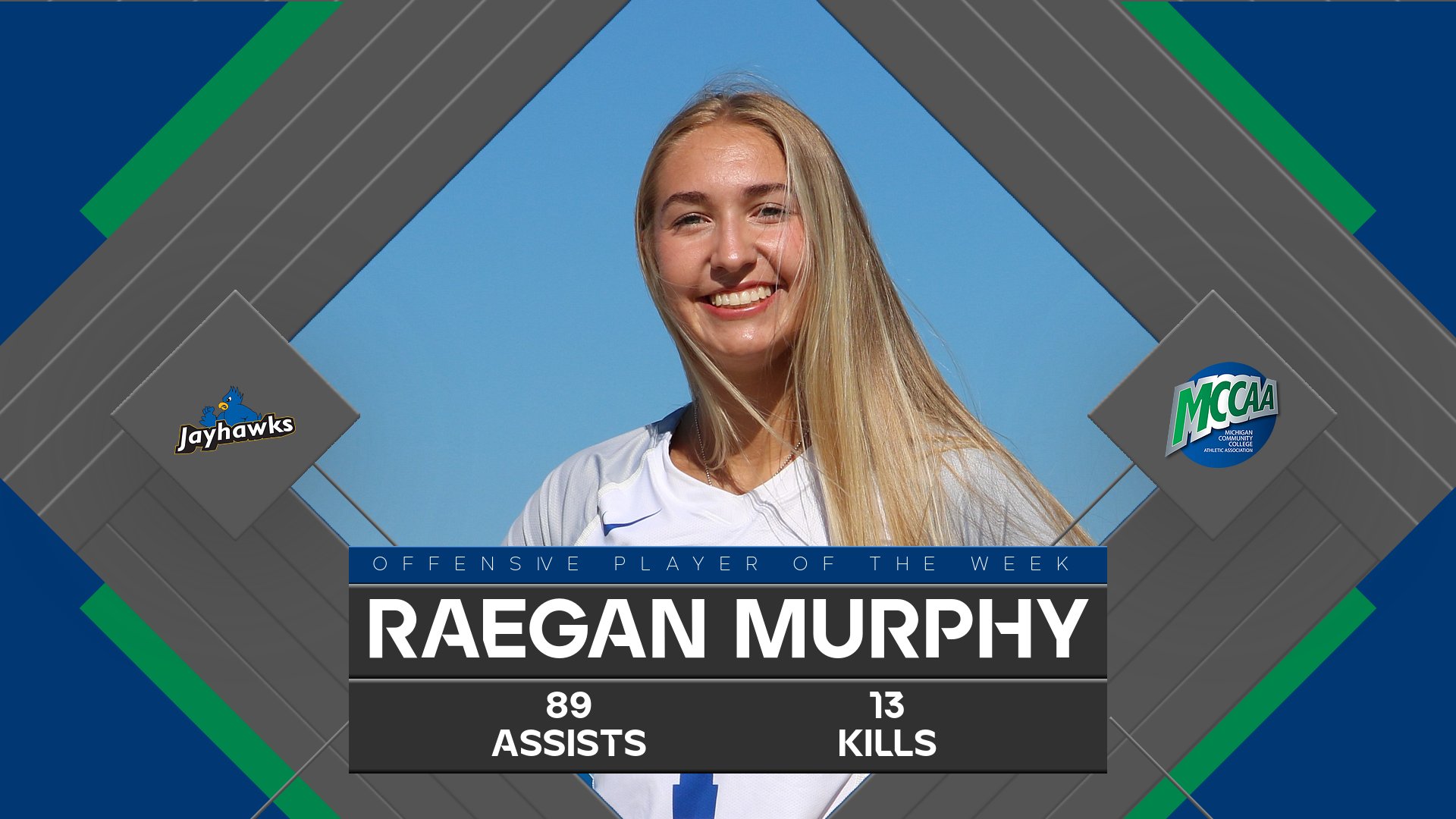 Raegan Murphy, MCCAA Northern Conference Offensive Player of the Week, Muskegon CC