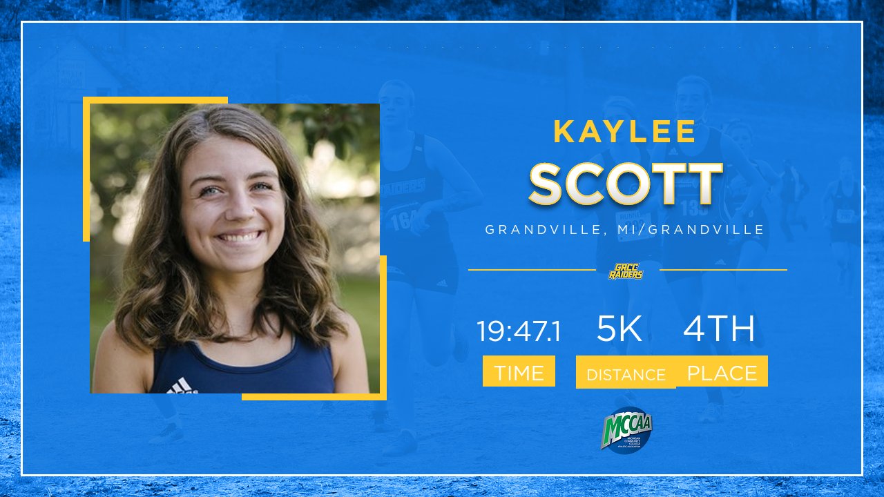 Kaylee Scott, MCCAA Women's Cross Country Runner of the Week, Grand Rapids Community College.