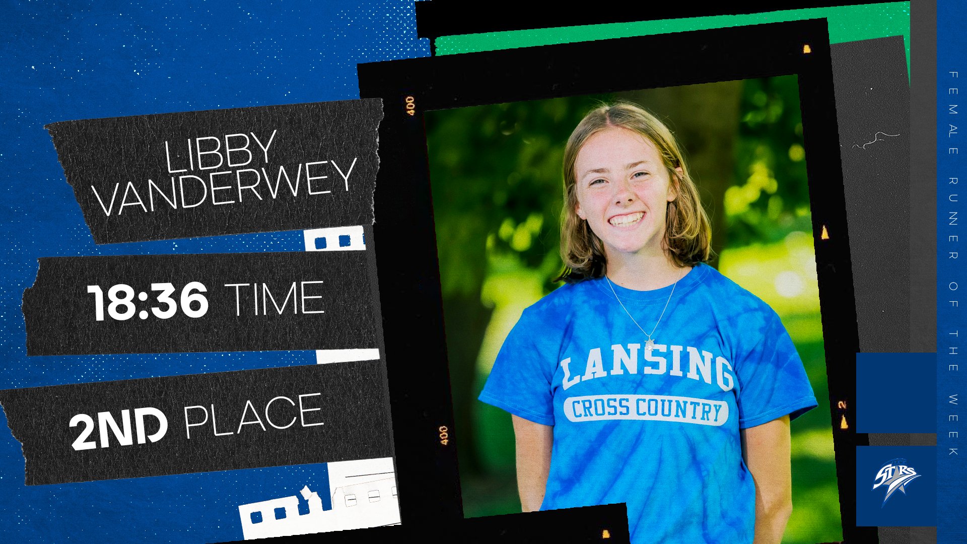 Libby Vanderwey, MCCAA Women's Cross Country Runner of the Week, Lansing CC